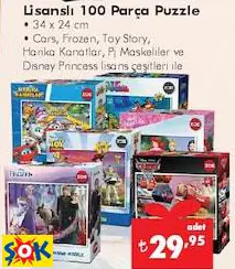 LİSANSLI 100 PARÇA PUZZLE LİSANSLI 100 PARÇA PUZZLE
